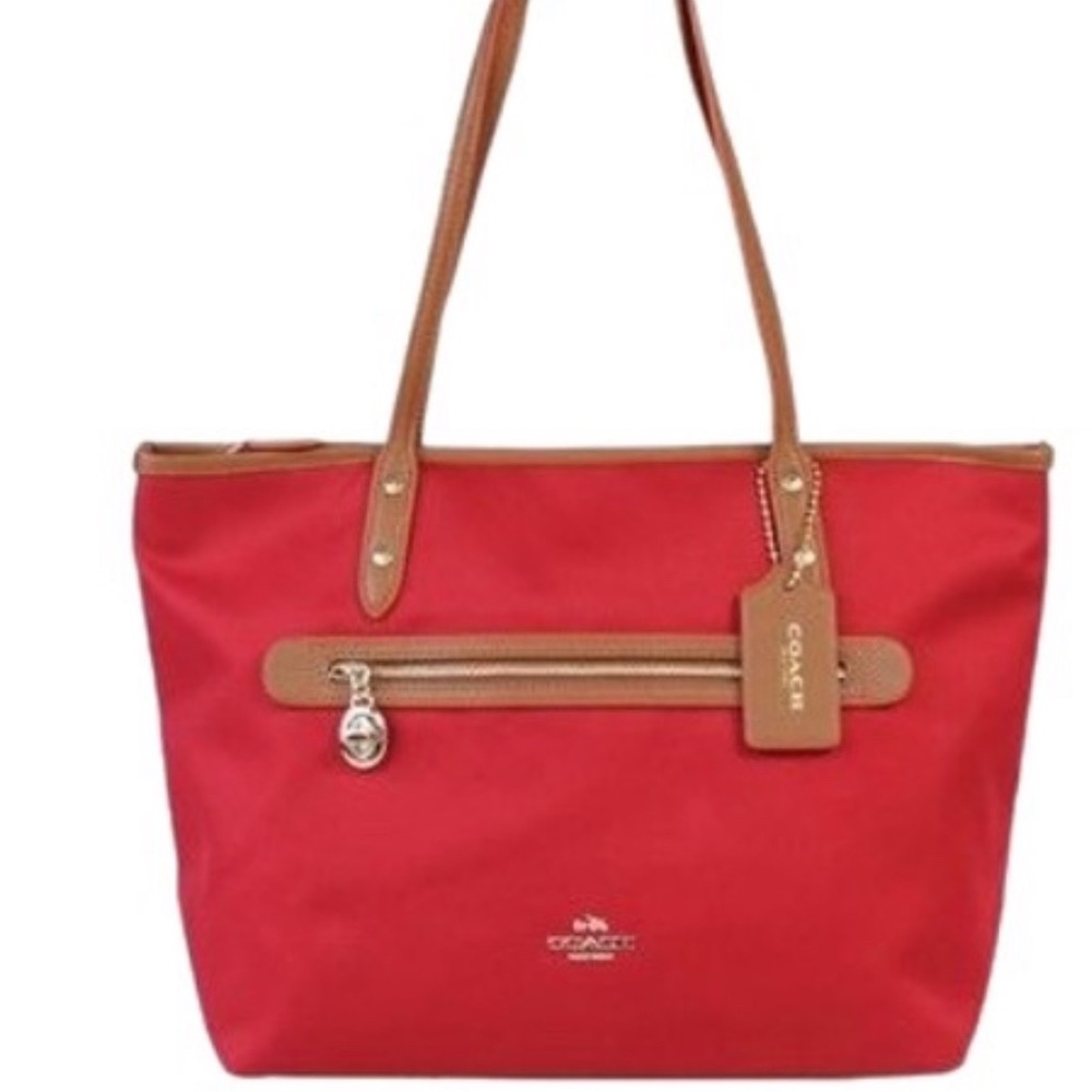 SAWYER TOTE IN POLYESTER TWILL (COACH F37237)